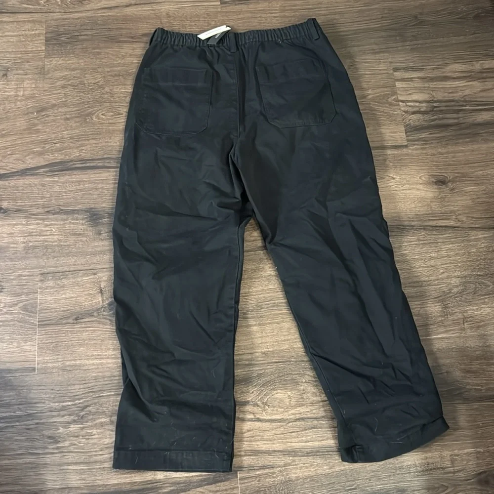 NWT! Banana Republic Black Loose Lightweight Cotton Pull-on Pant - Multiple 🩷